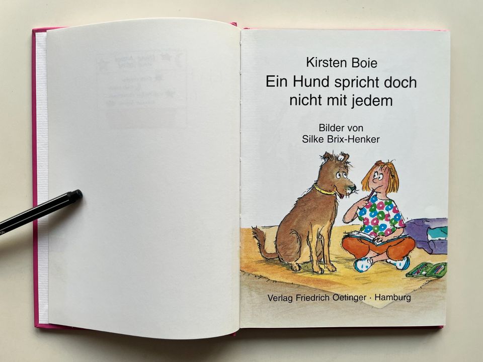 Kirsten Boie, Ein Hund spricht doch nicht mit jedem [Sonne, Mond in Dortmund