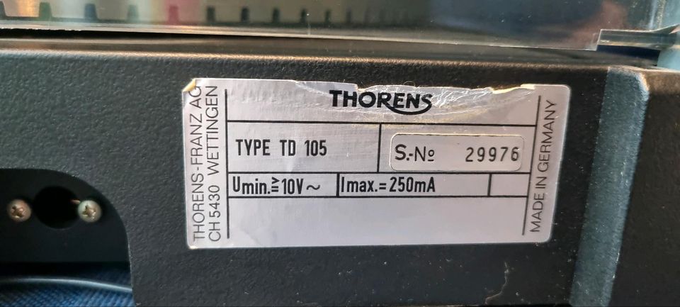 Plattenspieler Thorens TD 105 in Bad Soden am Taunus