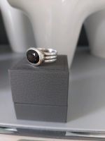 Ring 925 Silber ovaler Stein Schwarz Onyx Bielefeld - Bielefeld (Innenstadt) Vorschau