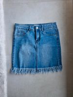 Neu   Jeansrock mit Fransen Rock Mini Roseblue  Gr M 38 Niedersachsen - Braunschweig Vorschau