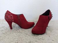 High Heels Pumps rot Nieten Größe 38 Bayern - Ochsenfurt Vorschau