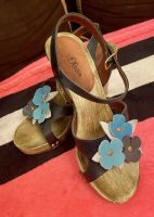 Schuhe s.Oliver Damen Wedges Keil Holz Blumen blau 38 Sommer NEU Baden-Württemberg - Überlingen Vorschau