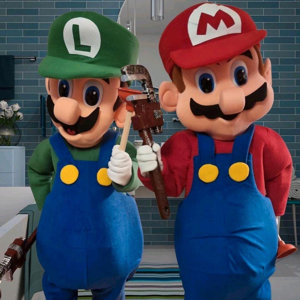 Super Mario Brothers Maskottchen Kostüm Geburtstag Party in Berlin