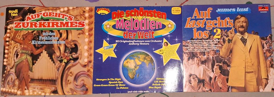 Schallplatten 3 Stück Schlager und Melodien in Hebertsfelden