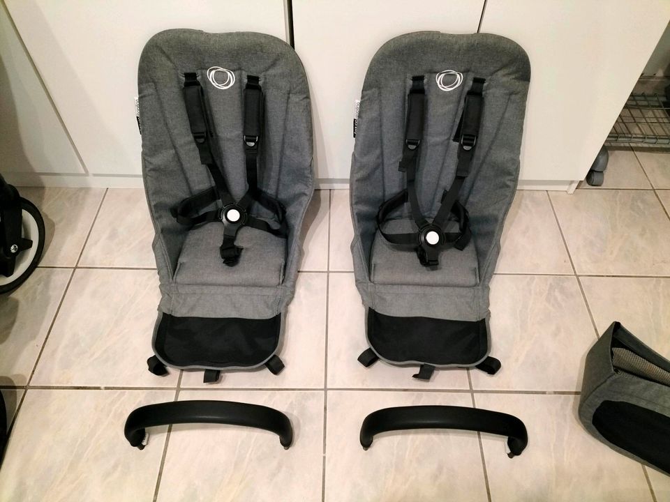 ⭐bugaboo donkey2 twin⭐Versand möglich⭐grau/schwarz Zwillingswagen in Paderborn