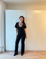 Heine schwarze Stoffhose Businesshose Hose Bootleg Gr. 36 Bayern - Bergen Vorschau