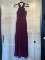 Abendkleid Abschlussballkleid bodenlang weinrot Baden-Württemberg - Aichtal Vorschau