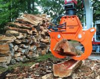 Holz Spalten Langholz Holzspalter Bagger Brennholz Niedersachsen - Ottersberg Vorschau