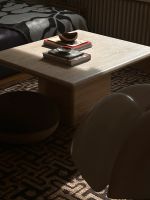 Vintage Travertin Design Coffee Table im Warm Nordic Stil Münster (Westfalen) - Kinderhaus Vorschau