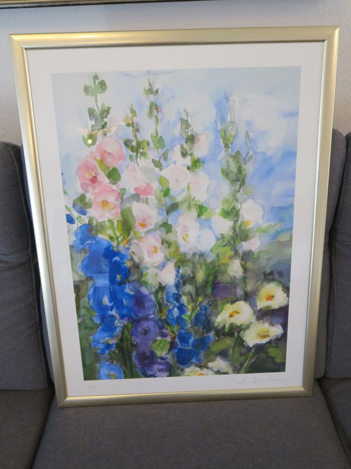 Großes Blumenbild von Christine Kremkau (Kunstdruck), 1/40 in Weilerswist