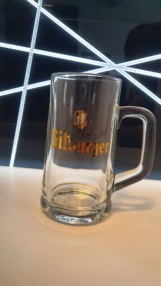 Neue 6 Bitburger Glaskrüge, "Bitte ein Bit" 0,5l in Monheim am Rhein