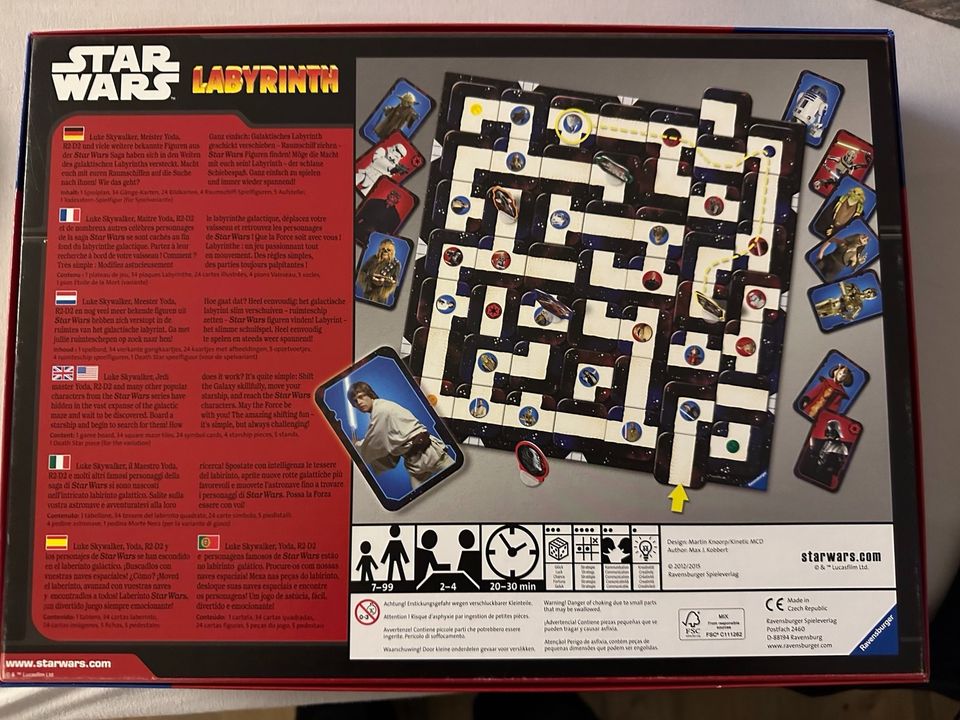 Star Wars Labyrinth Spiel wie neu Brettspiel in Utzberg