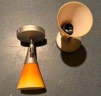 2x Wandlampe mit orangenen Trichter Niedersachsen - Wolfenbüttel Vorschau