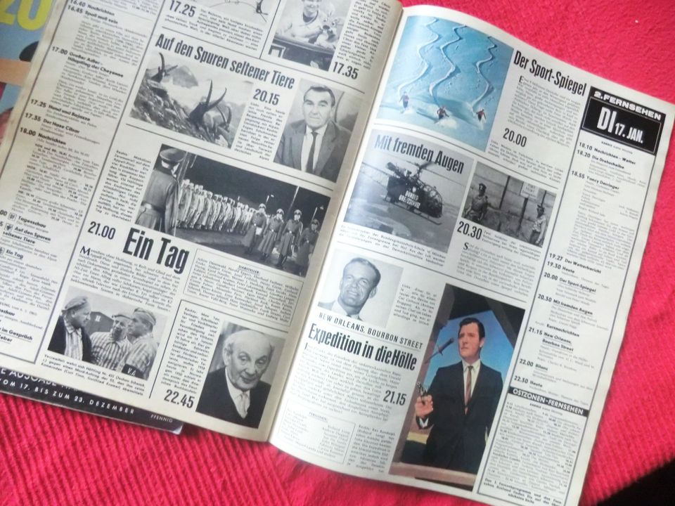 Vintage Zeitschrift Hörzu/Hör zu: 3 Ausgaben 1966/1967 Konvolut in Kirchbarkau