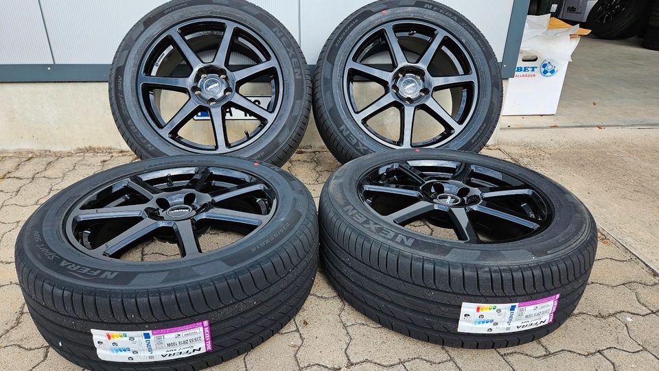 4x 235/55R18 Reifen Felgen Nissan Qashqai Juke Renault Koleos RZG in Philippsburg