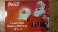 COCA COLA Blechschild Weihnachtsmann Weihnachten Bayern - Ettringen Vorschau