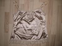 Lindex cremefarbenes Satin Hemdchen Gr. 42 mit Spitze Bayern - Eckental  Vorschau