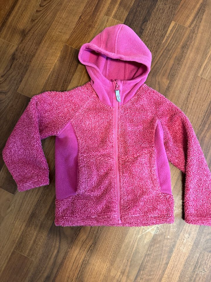 Jacke pink rosa 110 116 Jack Wolfskin Fleece Übergang warm in Aichach