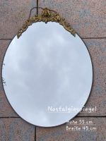 Vintage ovaler Wandspiegel mit Messingrahmen Niedersachsen - Jesteburg Vorschau