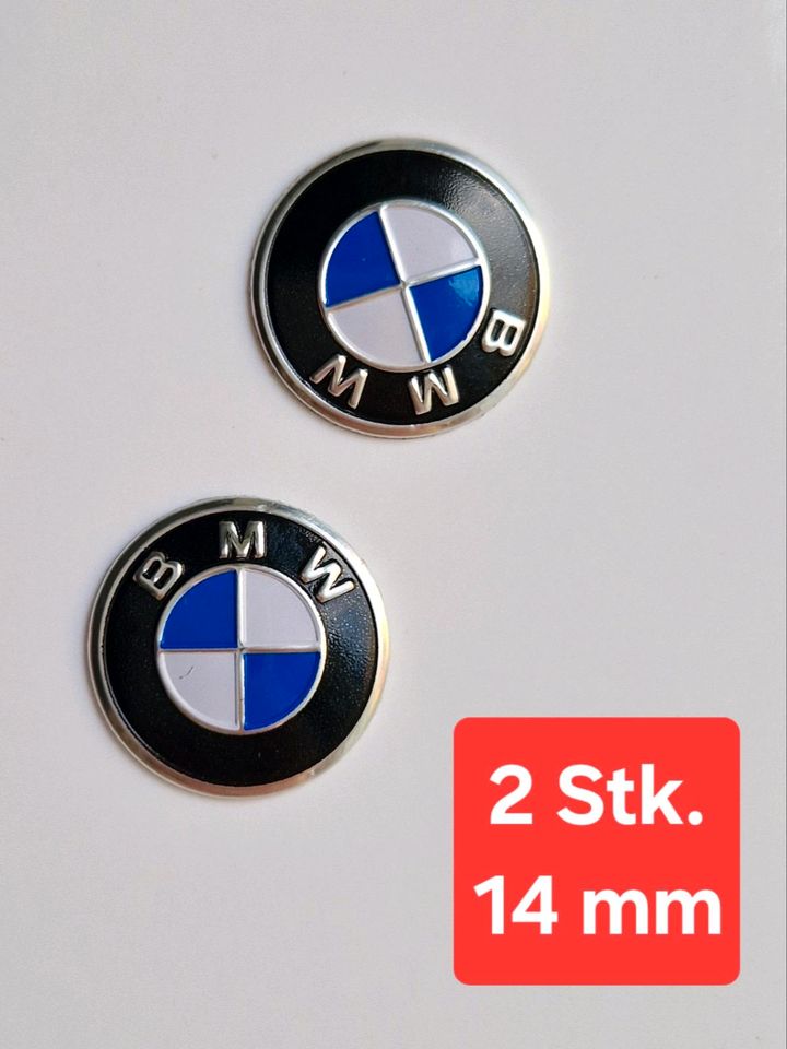 2× BMW 14 mm Schlüssel Fernbedienung Aufkleber Sticker Emblem Key in Berlin