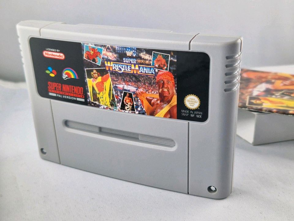 Neuwertig SNES Super Nintendo Spiel Super Wrestlemania mit Inlay in Villingen-Schwenningen