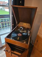 Grammophon (funktionsfähig) mit zahlreichen Schelllackplatten Bayern - Burgberg Vorschau