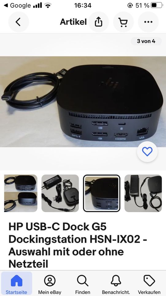 HP Docking Station USB-C Neuwertig! in Neumünster