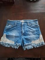 Jeans Shorts mit Bestickungen Baden-Württemberg - Neulußheim Vorschau