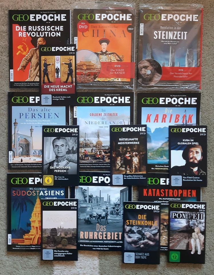 Geo Epoche mit DVD 36 38 40 41 43 47 48 52 56 bis 104 109 114 115 in Chemnitz