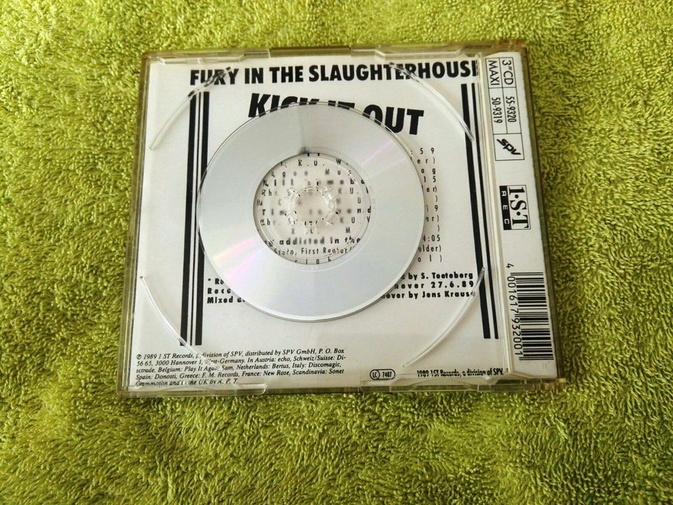 FURY IN THE SLAUGHTERHOUSE ‎– KICK IT OUT / CD / 1989 in Hamburg