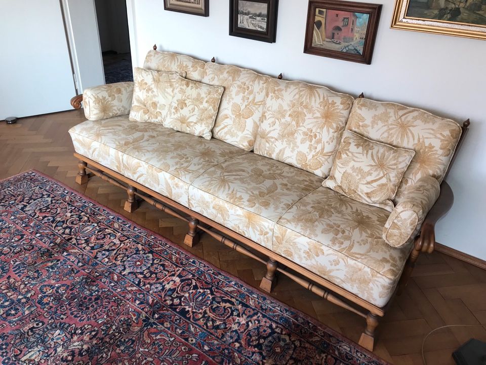 Spanische Stilmöbel Sofa (4-Sitzer) und 2 Sessel in Ettlingen