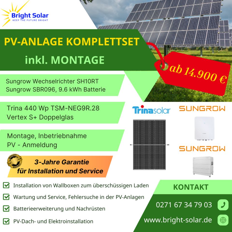 ❗️❗️❗️ Limitiertes Angebot - PV Anlage Komplettset ink. Montage in Waldbröl