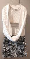 Strickjacke mit Rock schwarz-weiß Gr 38 Hannover - Ahlem-Badenstedt-Davenstedt Vorschau