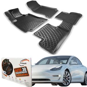 Auto Fußmatten für Tesla Model 3,Model S,Model X (Bj. 2012-2024