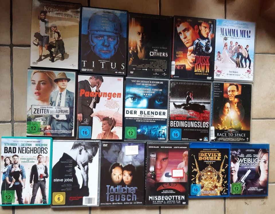 31 verschiedene DVDs & Bluray's z.b. Rush Hour, Mamma Mia, Titus in Hankensbüttel