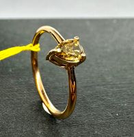 Ring mit fancy vivid Diamant in 585 / 14 Karat Roségold GIL Nordrhein-Westfalen - Moers Vorschau