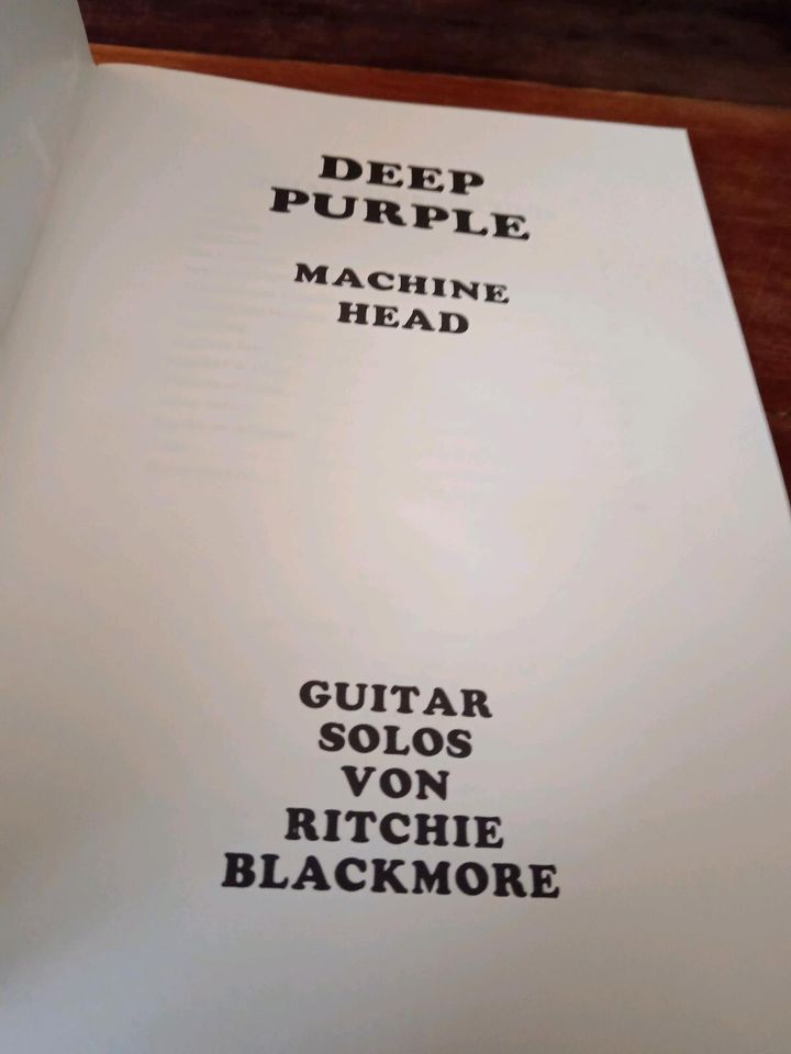 Deep Purple - Machine Head (Guitar Solos) Songbook Notenbuch in Hamburg