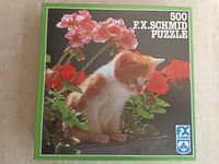 Puzzle, 500 Teile, Kätzchen, Katze, Blumen, FX Schmid, vollst. Nordrhein-Westfalen - Wadersloh Vorschau