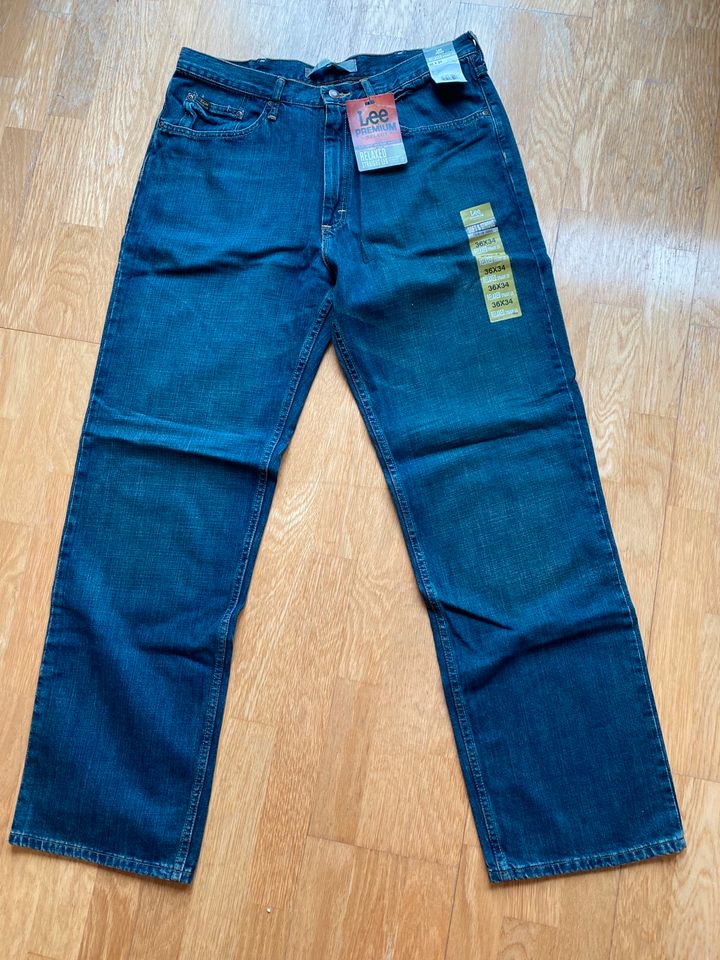 LEE Jeans Hose Premium Select Relaxed Straight Leg 36 x 34 USA in Krummwisch