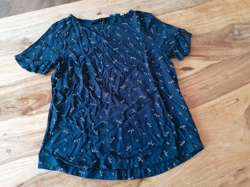 Esprit schönes Blusen Shirt Libellen blau Gr XS in Kiel