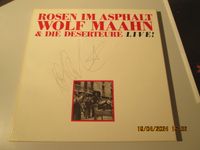 Schallplatte mit Autogramm  -  WOLF MAAHN - ROSEN IM ASPHALT Nordrhein-Westfalen - Gelsenkirchen Vorschau