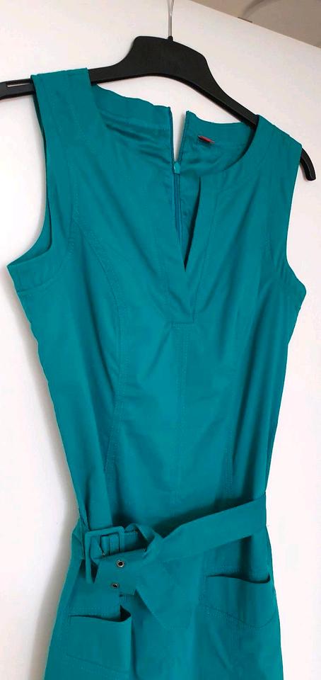Kleid 36 s'Oliver mit Gürtel Sommerkleid Freizeit Petrol in Essen