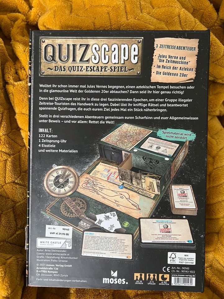 Quizscape - Die Zeitreiseagentur, ein Escape-Spiel von moses in Langgöns