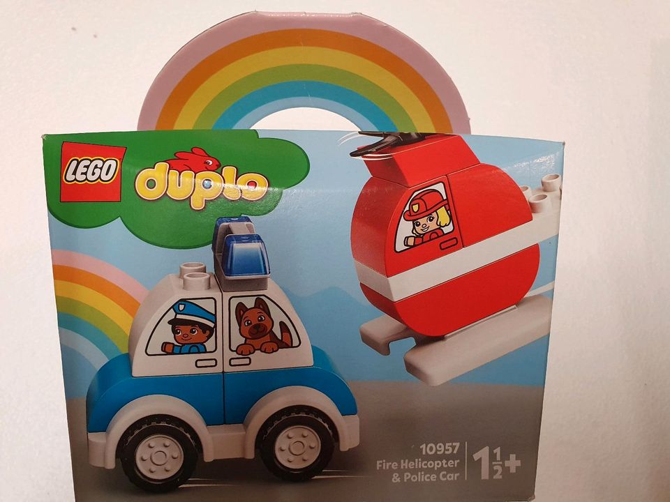 NEU Lego Duplo Feuerwehr und Polizei Auto Hubschrauber in Hamburg