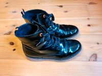 Boots/Stiefeletten schwarz Lack Größe 34 Bayern - Schonungen Vorschau