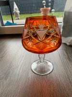Kristall, oranger Überfang Cognacschwenker groß Sachsen-Anhalt - Hötensleben Vorschau