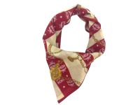 MCM Bandana Tuch Damen Schal Baumwolle Rot Creme Gold LogoPrint Schleswig-Holstein - Schleswig Vorschau