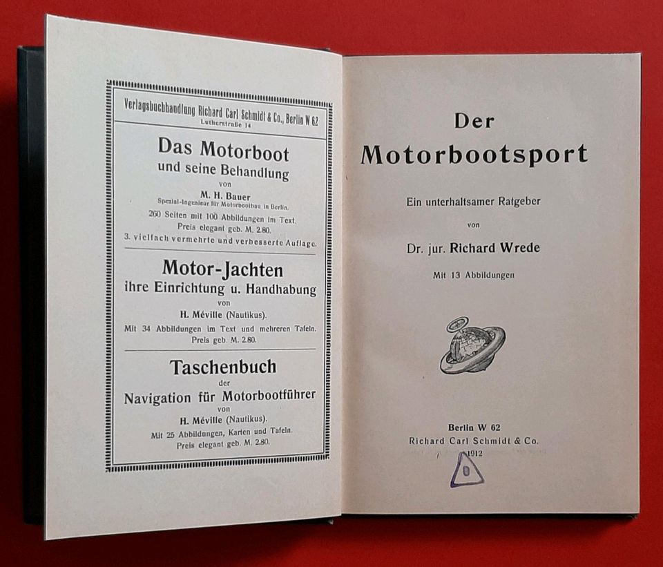 Der Motorbootsport - 1912 - Seltene Erstausgabe in Zwickau