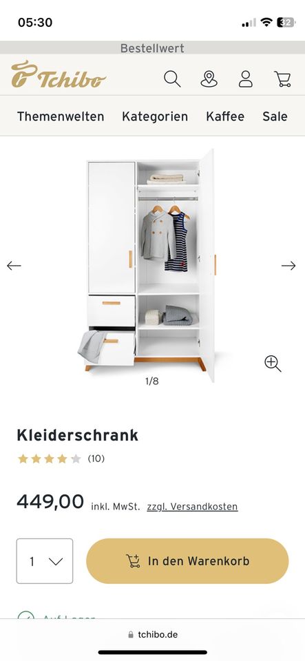 Kinderzimmer Möbel, Wickeltisch, Babybett/Gitterbett, Schrank in Barsinghausen