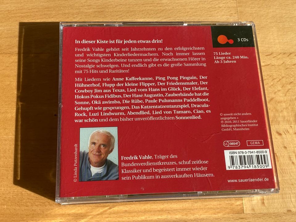 CD Die Fredrik Vahle Schatzkiste 75 Lieder in Anzing